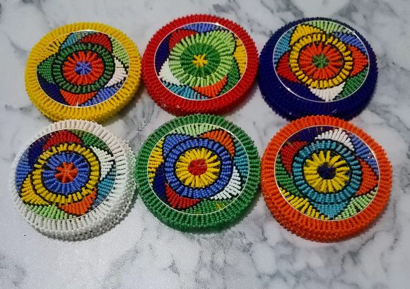 6x ensemble de sous-verres perlés - Image 3